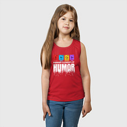 Майка детская хлопок Sarcasm, цвет: красный — фото 2