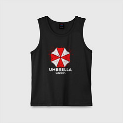 Майка детская хлопок UMBRELLA CORP, цвет: черный