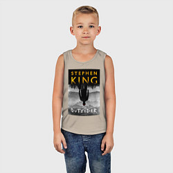 Майка детская хлопок Outsider, цвет: миндальный — фото 2