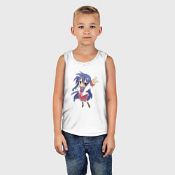 Майка детская хлопок Аниме Тян, цвет: белый — фото 2