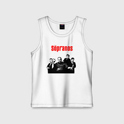 Майка детская хлопок Сопрано постер, цвет: белый