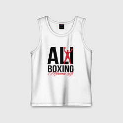 Майка детская хлопок Muhammad Ali, цвет: белый