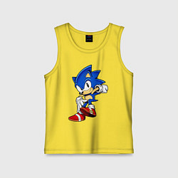 Майка детская хлопок SONIC, цвет: желтый
