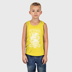 Майка детская хлопок Сергей Есенин, цвет: желтый — фото 2
