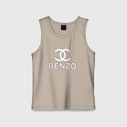 Майка детская хлопок BBT BENZO GANG, цвет: миндальный