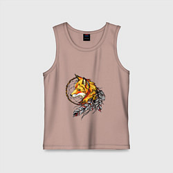 Майка детская хлопок Страж снов, цвет: пыльно-розовый