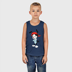 Майка детская хлопок Вакко Уорнер Animaniacs, цвет: тёмно-синий — фото 2