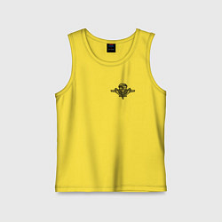 Майка детская хлопок ВДВ, цвет: желтый