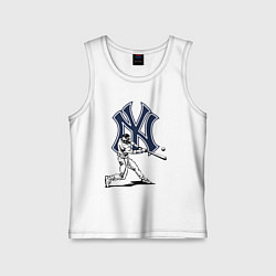 Майка детская хлопок New York Yankees - baseball team, цвет: белый