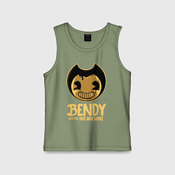 Майка детская хлопок Bendy And The Ink Machine, цвет: авокадо