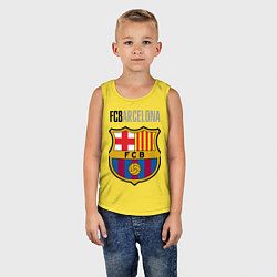 Майка детская хлопок Barcelona FC, цвет: желтый — фото 2