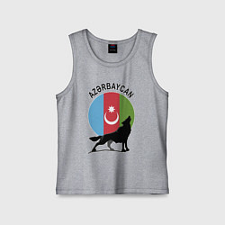 Майка детская хлопок Азербайджан, цвет: меланж