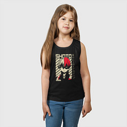 Майка детская хлопок Моя геройская академия, цвет: черный — фото 2