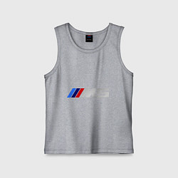 Майка детская хлопок BMW M5, цвет: меланж