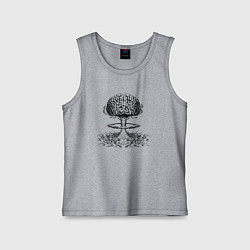 Майка детская хлопок Взрыв мозга, цвет: меланж