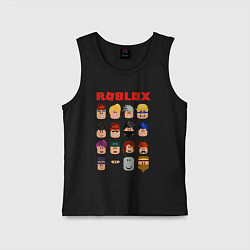 Майка детская хлопок ROBLOX, цвет: черный
