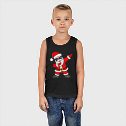 Майка детская хлопок Dabing Santa, цвет: черный — фото 2
