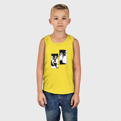 Майка детская хлопок Черный клевер, цвет: желтый — фото 2