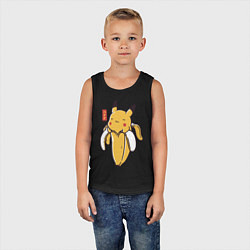 Майка детская хлопок Bananachu, цвет: черный — фото 2