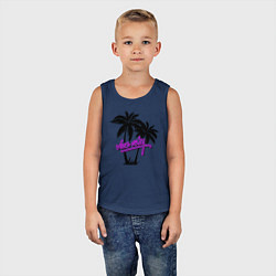 Майка детская хлопок GTA Vice City, цвет: тёмно-синий — фото 2
