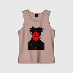 Майка детская хлопок Кровь Чосо Магическая Битва, цвет: пыльно-розовый