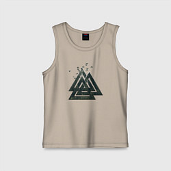 Майка детская хлопок Валькнут, цвет: миндальный