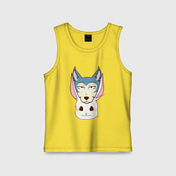 Майка детская хлопок Animals love Beastars, цвет: желтый