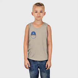 Майка детская хлопок Blind Isaac, цвет: миндальный — фото 2