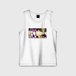 Майка детская хлопок Истории монстров, цвет: белый