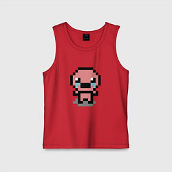 Майка детская хлопок Pixel isaac, цвет: красный