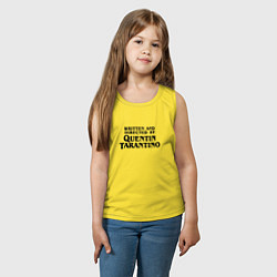 Майка детская хлопок Quentin Tarantino, цвет: желтый — фото 2