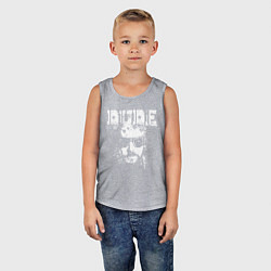 Майка детская хлопок Dude, цвет: меланж — фото 2