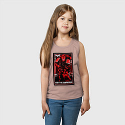 Майка детская хлопок Постер За Императора! красны, цвет: пыльно-розовый — фото 2