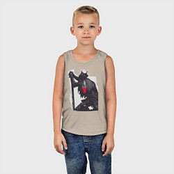 Майка детская хлопок Bloodborne, цвет: миндальный — фото 2