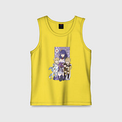 Майка детская хлопок Баал и путешественники, цвет: желтый