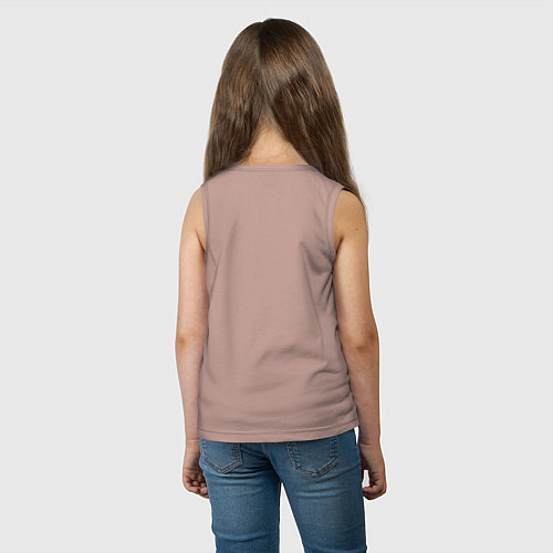 Детская майка Умных много, смелых мало - Алиса / Пыльно-розовый – фото 4