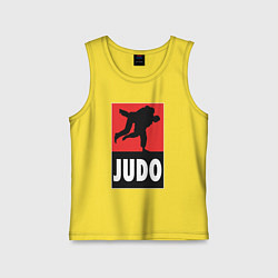 Майка детская хлопок Judo, цвет: желтый