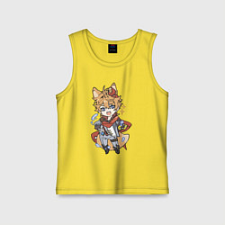 Майка детская хлопок Лисёнок Тарталья, цвет: желтый