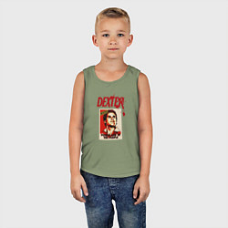 Майка детская хлопок Декстер Марка, цвет: авокадо — фото 2