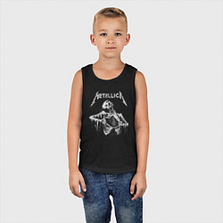 Майка детская хлопок Metallica - thrash metal!, цвет: черный — фото 2