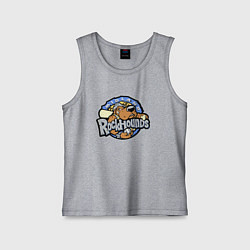 Майка детская хлопок Midland Rockhounds - baseball team, цвет: меланж
