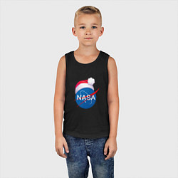 Майка детская хлопок NASA NEW YEAR 2022, цвет: черный — фото 2