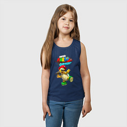 Майка детская хлопок Super Odyssey Hero turtle Koopa Troopa, цвет: тёмно-синий — фото 2