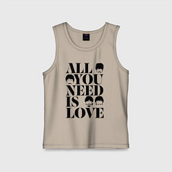 Детская майка ALL YOU NEED IS LOVE THE BEATLES