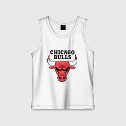 Майка детская хлопок Chicago Bulls, цвет: белый
