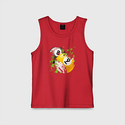 Детская майка 8 и 9 бильярдные шары