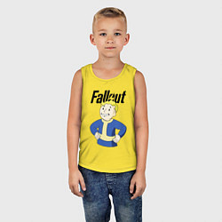 Майка детская хлопок Fallout blondie boy, цвет: желтый — фото 2