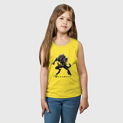 Майка детская хлопок Werewolf - оборотень, цвет: желтый — фото 2