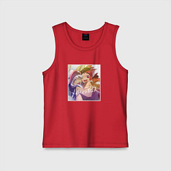 Майка детская хлопок Нанати и Митти, цвет: красный