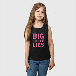 Майка детская хлопок Big Little Lies logo, цвет: черный — фото 2